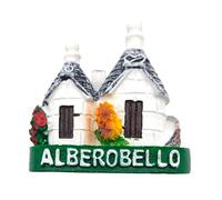 Aimant 3D pour réfrigérateur vintage ville d'Alberobello drapeau Italie, aimant réfrigérateur Trullo, décoration pour tableau magnétique, maison et cuisine, bureau