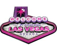 Aimant 3D rose Welcome to Fabulous Las Vegas