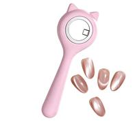 Aimant À Ongles Œil De Chat | Outil Circulaire Compact Flexible Et Portable | Outil Aimant Circulaire À Ongles | pour femmes, filles, débutantes, artistes, beauté, voyage, maison et intérieur