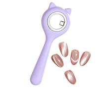 Aimant À Ongles Œil De Chat Outil compact, circulaire, portable et flexible