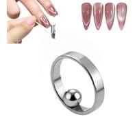 Aimant à ongles œil de chat pour ongles, nouvel aimant œil de chat en forme d'anneau pour ongles, ciseaux et pointe française pour vernis gel œil de chat, kit d'art à faire soi-même à domicile pour