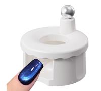 Aimant à ongles rotatif, outil d'art du bout des doigts, conception magnétique rotative avec contrôle précis du motif, dispositif à ongles en acrylique, créateur d'effet œil de chat avec finition liss