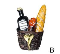 Aimant Bionique Créatif Pour Réfriggérateur, Simulation 3d De Pain Aux ¿Ufs, Autocollants Magnétiques Mignons Pour Réfrigérateur, Pâte Photo, Cadeaux, Décoration De La Maison