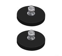Aimant Caoutchouc pour m6 22lbs 2 Aimant Caoutchouc pour m6(D43 M6) | traction 10kg, filetage pour m6 standard, revêtement caoutchouc , pour idéal outils lourds