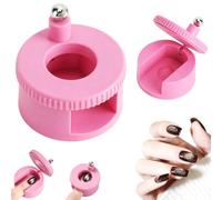 Aimant Cat Eye pour Ongles, Outil Rose 360° pour Nail Art | Outil aimant cat eye rose avec design 360°, rainure doigt et boîtier ABS, pour gel cat eye, nail art et manucure DIY