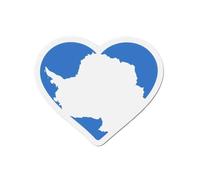 Aimant Coeur Drapeau Antarctique - Multicolore - 7 Cm - 50 Pièces - Résine Synthétique - Mixte