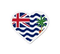 Aimant Coeur - Territoire Britannique De L'océan Indien - 8 Cm - 50 Pièces - Multicolore - Mixte