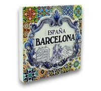 Aimant de Barcelone, Sainte Famille, Parc Güell, Souvenirs de voyage, Mosaïque Gaudí, Musée Dalí, Souvenir Barcelona