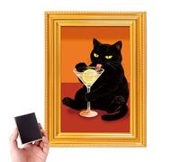 Aimant de chat mignon pour casier avec motif chat comme panneau