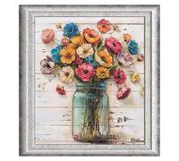 Aimant de couvercle de lave-vaisselle, panneau couvercle magnétique floral décoratif pour appareils cuisine, retrait facile sans résidus, 23x26 pouces..