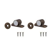 Aimant de cuisine, garde-manger, loquet de porte d'armoire, butoir de porte de meubles magnétique, plus proche, aimants en néodyme Super puissants(Antique Bronze 2pcs)