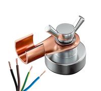 Aimant de fond de soudure - Puissant aimant de soudage pince de mise à la terre, porte-électrodes en cuivre réglable - Grand accessoire de soudage par aspiration pour soudeurs outils de coupe