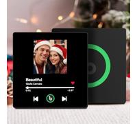 Aimant de frigo personnalisé pour Album de Musique avec Photo Personnalisé Spotify Aimant Frigo Musique Volume Réglable, Décoration Unique, Cadeau de Noël