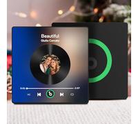 Aimant de frigo personnalisé pour Album de Musique avec Photo Personnalisé Spotify Aimant Frigo Musique Volume Réglable, Décoration Unique, Cadeau de Noël