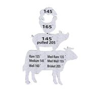 Aimant de guide de température de viande, tableau de référence de cuisson en fer pour barbecue, feuille de triche de température de cuisson étanche, cadeau de festival unique pour