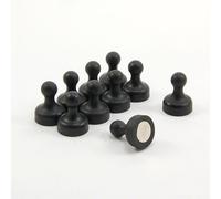 Aimant de la Quille Noire á Haute Puissance pour Réfrigérateur, Bureau, Tableau Blanc, Tableau D'Affichage 19mm dia x 25mm de Haut - Pack de 100
