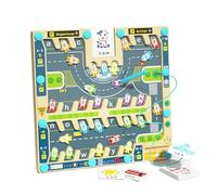 Aimant de Labyrinthe de Voiture et de Zoo - Tableau de comptage Double Face sur Le thème de l'aéroport, Jouets de Puzzle Alphabet préscolaire en Avion, Jouets sensoriels éducatifs pour Anniversaire