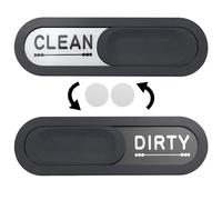 Aimant de lave-vaisselle « Clean Dirty », « Slide Clean Dirty » - Anti-rayures - Indicateur magnétique et autocollants adhésifs pour tous les lave-vaisselle