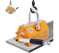 Aimant de levage avec système de déclenchement, aimants de levage permanents 220/440/880/1320 lb, aimant de levage à force de traction, aimant robuste pour palan, grue d'atelier, plaque d'acier, bar
