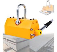 Aimant de levage magnétique permanent - Élévateur magnétique 220/440/880/1320 lb avec déclencheur, élévateur magnétique en acier pour palan et levage de palettes en acier, en carton,200kg