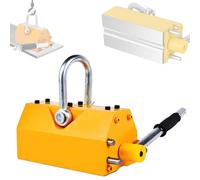 Aimant de levage permanent - Aimant de levage robuste en acier avec déverrouillage manuel pour le levage d'équipements, capacité de traction de 400 kg (880 lb)