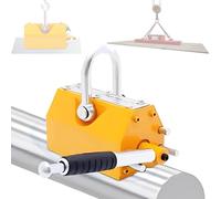 Aimant de levage permanent - Aimant de levage robuste en acier avec déverrouillage manuel pour le levage de matériaux, capacité de traction de 400 kg (880 lb)