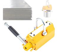 Aimant de levage permanent, capacité de levage 100/200/400 kg, avec déclencheur, pour palan, grue d'atelier, pour soulever des plaques d'acier, facteur de sécurité 2,5,400kg