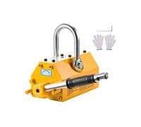 VEVOR Aimant de Levage Permanent Capacité de Traction 600 kg, Porteur Magnétique en Néodyme N42, avec Poignée de Déverrouillage et Crochet en Acier, Outil pour Manutention Tôle Pièces Métalliques