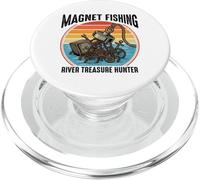 Aimant de pêche rétro Motif Chasseur de trésor PopSockets PopGrip pour MagSafe