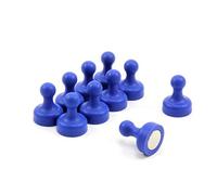 Aimant de Quilles Bleu Haute Puissance pour Réfrigérateur, Bureau, Tableau Blanc, Tableau D'Affichage 19mm dia x 25mm de Haut - Pack de 100