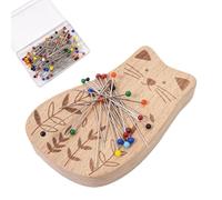 Aimant De Rangement Pour Aiguilles - Mignon Coussin À Aiguilles Magnétique En Forme D'animal En Bois Organisateur De Trombones,Avec Cent Épingles Coussin Multi-Usage Pour Création Couture Quilting Bro