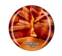 Aimant de réfrigérateur 3D Antelope Canyon de l'Amérique - Souvenir de voyage - Cadeau de collection - Décoration de cuisine