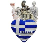 Aimant de réfrigérateur 3D Athènes Grèce Souvenir Cadeau Décoration Maison & Cuisine Autocollant magnétique Athènes Grèce Aimant de réfrigérateur