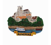 Aimant de réfrigérateur 3D Auxerre France souvenir de voyage cadeau maison cuisine réfrigérateur décoration aimant collection