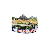 Aimant de réfrigérateur 3D Bergamo en résine fait main en forme de bergame, décoration de maison et de cuisine