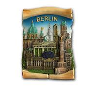 Aimant de réfrigérateur 3D Berlin Allemagne - Souvenir de voyage - Décoration de maison et de cuisine
