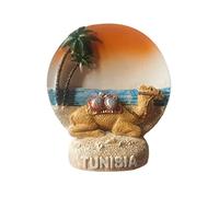 Aimant de réfrigérateur 3D Camel Tunisie - Cadeau souvenir - En résine - Fait à la main - Collection de décoration pour la maison et la cuisine