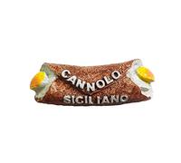 Aimant de réfrigérateur 3D Cannolo Sicile Italie en résine, souvenir de voyage, fait à la main, décoration de la maison et de la cuisine, cadeau de collection