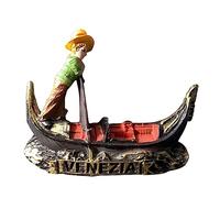Aimant de réfrigérateur 3D en forme de bateau à rames de Venise Italie - Souvenir de voyage - Décoration magnétique