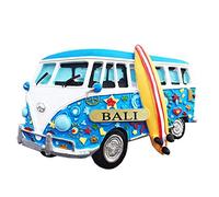 Aimant de réfrigérateur 3D en forme de bus Bali Indonésie, cadeau de voyage souvenir de voyage pour la maison, la cuisine, le réfrigérateur, la décoration de réfrigérateur