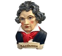 Aimant de réfrigérateur 3D en forme de célèbre musicien allemand Beethoven - Souvenir de voyage, cadeau de voyage, décoration de cuisine, décoration de maison