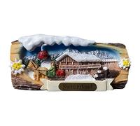 Aimant de réfrigérateur 3D en forme de chalet de neige Suisse - Décoration de réfrigérateur - Autocollant magnétique - Collection artisanale