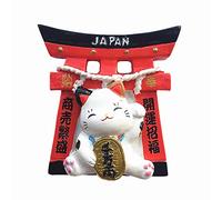 Aimant de réfrigérateur 3D en forme de chat porte-bonheur du Japon