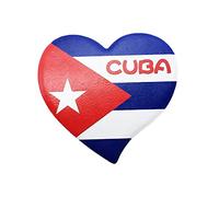 Aimant de réfrigérateur 3D en forme de drapeau Cuba - Cadeau souvenir - Fait à la main - Décoration de maison et de cuisine - Collection d'aimants de réfrigérateur Cuba