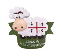 Aimant de réfrigérateur 3D en forme de mouton de Sardaigne, en résine - Souvenirs de voyage - Décoration de maison et de cuisine