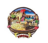 Aimant de réfrigérateur 3D en forme de pont de pierre Verona Arena Italie Souvenir de voyage Décoration de réfrigérateur Autocollant magnétique Collection artisanale