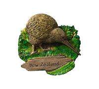 Aimant de réfrigérateur 3D en forme d'oiseau kiwi de Nouvelle-Zélande, souvenir de touristique, fait à la main, en résine, décoration d'intérieur, aimant de réfrigérateur de Nouvelle-Zélande