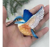 Aimant de réfrigérateur 3D en résine avec motif de martin-pêcheur volant, oiseau réaliste, souvenir de voyage, autocollant magnétique décoratif pour cuisine, tableau blanc, cadeau pour amoureux des