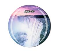 Aimant de réfrigérateur 3D en verre de cristal - Souvenir de Niagara Falls - Cadeau de voyage - Décoration de cuisine