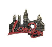 Aimant de réfrigérateur 3D London UK Lettres en métal souvenir de voyage aimant de réfrigérateur décoration maison et cuisine collection d'autocollants magnétiques